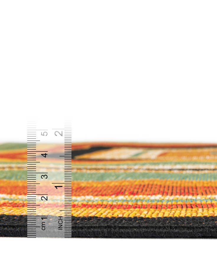 Detail image of  2' x 5'  Washable Modern Indoor / Outdoor Runner Rug