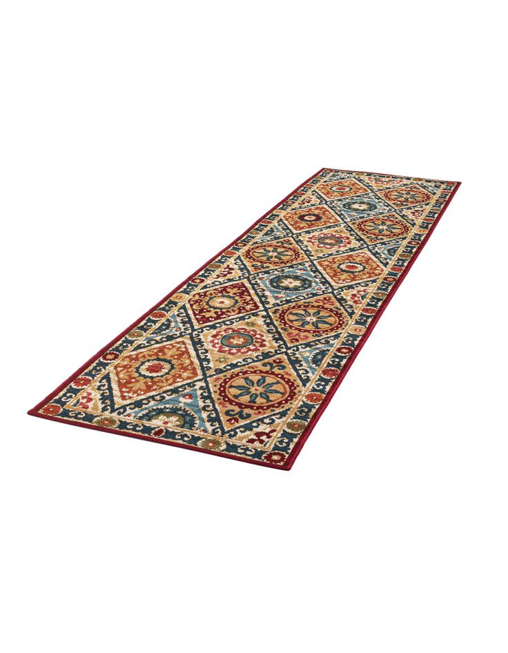 Detail image of  2' 7 x 10'  Washable Modern Indoor / Outdoor Runner Rug