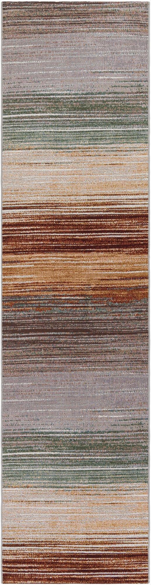  2' 7 x 10'  Washable Modern Indoor / Outdoor Runner Rug