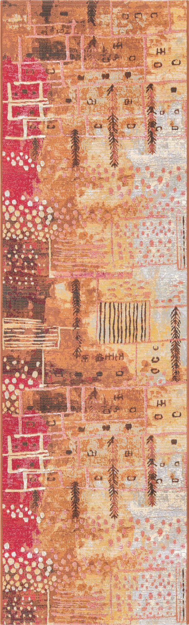  2' 7 x 9'  Washable Modern Indoor / Outdoor Runner Rug