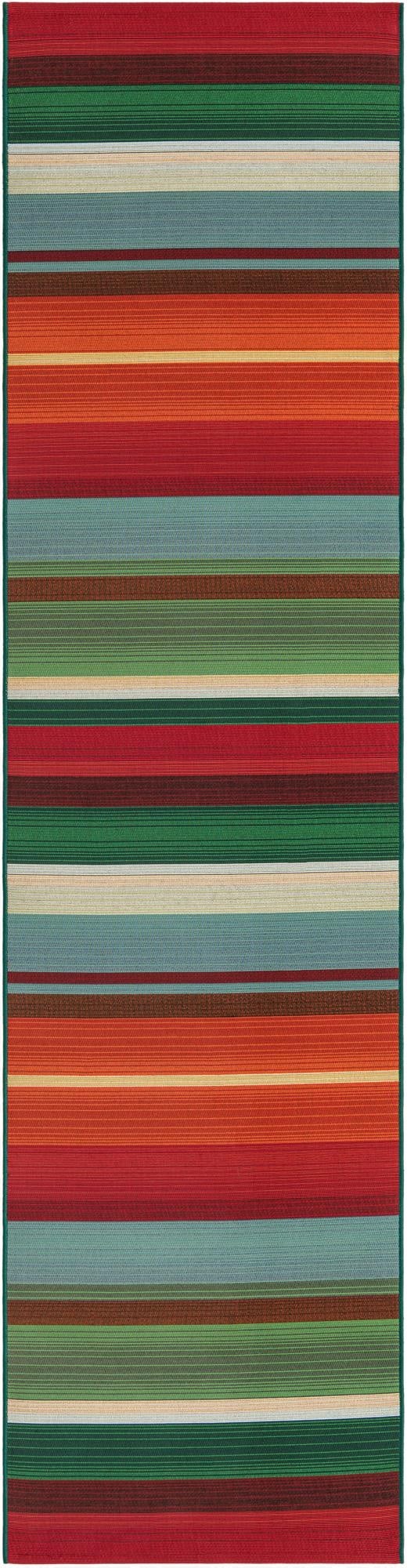  2' 7 x 11'  Washable Modern Indoor / Outdoor Runner Rug