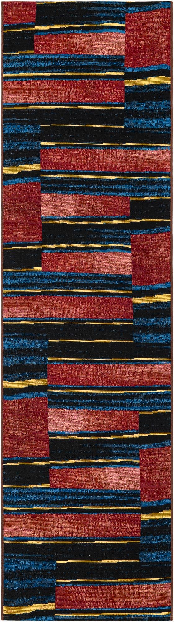  2' x 8'  Washable Modern Indoor / Outdoor Runner Rug