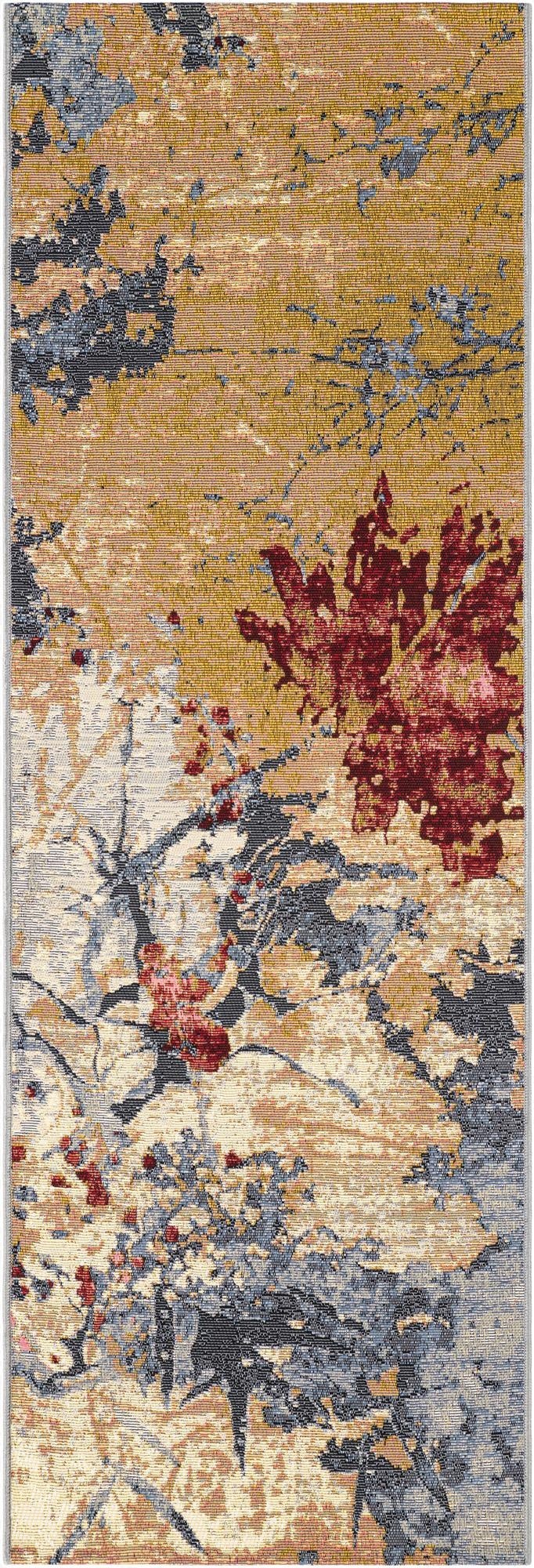 Primary image  2' x 6'  Washable Modern Indoor / Outdoor Runner Rug