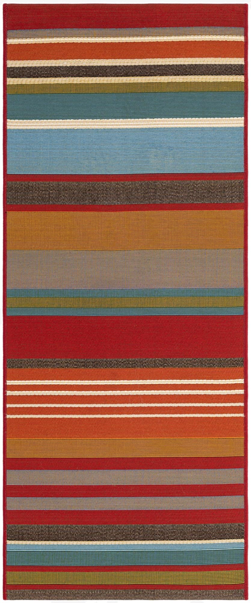  2' x 5'  Washable Modern Indoor / Outdoor Runner Rug