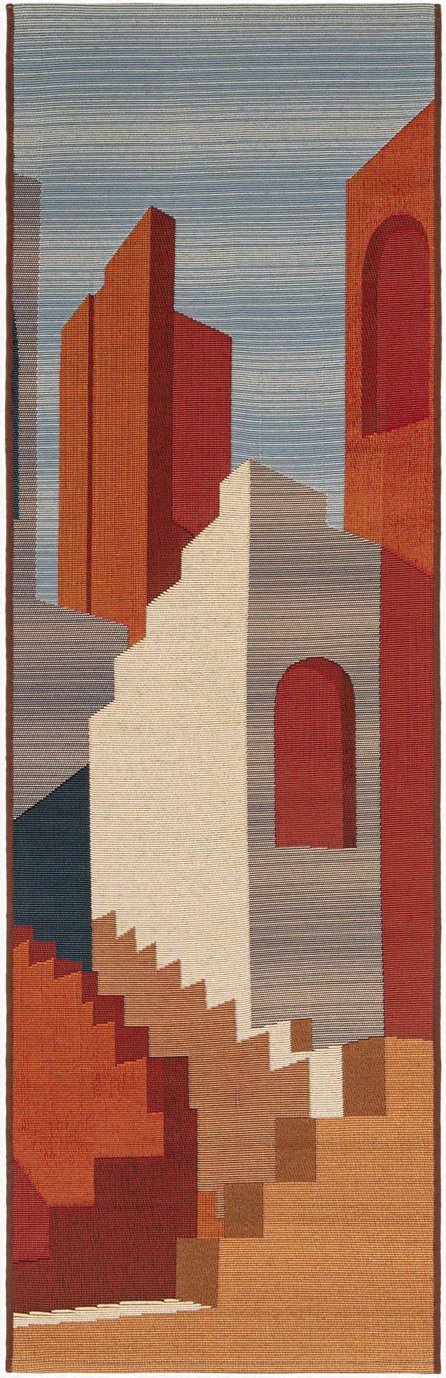  2' x 6'  Washable Modern Indoor / Outdoor Runner Rug