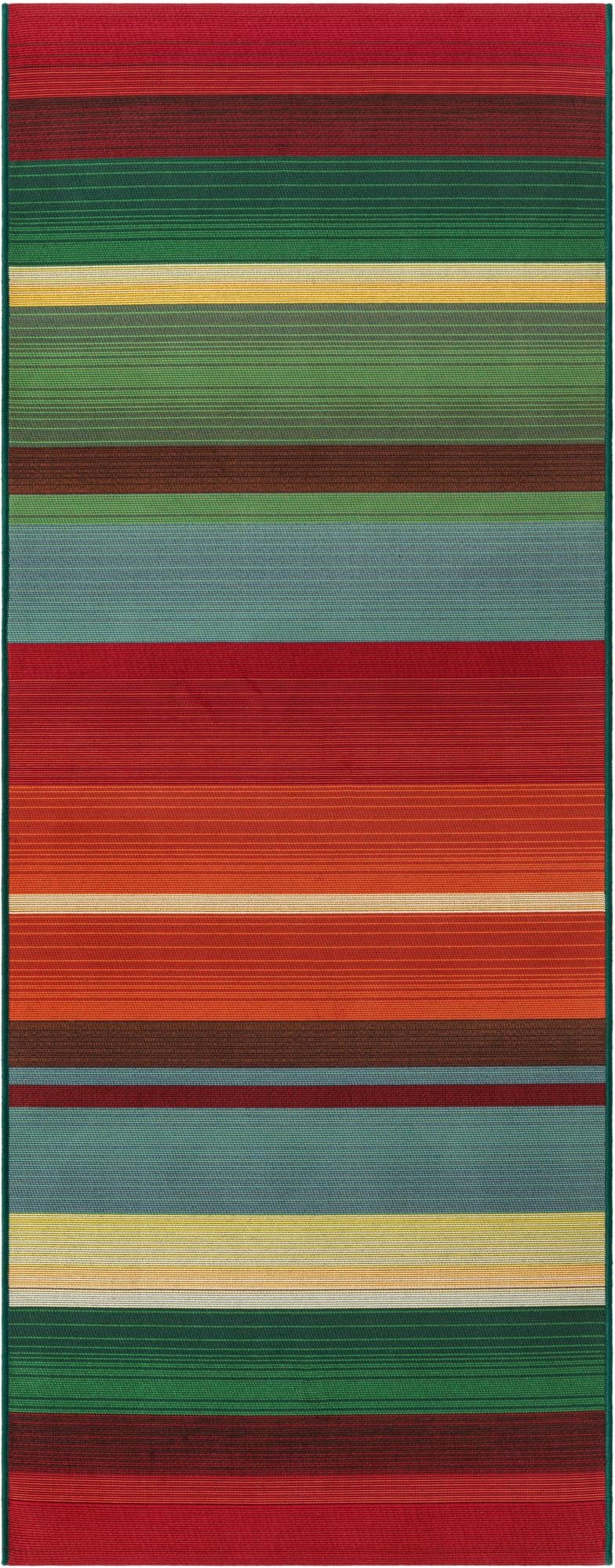  2' 7 x 7'  Washable Modern Indoor / Outdoor Runner Rug