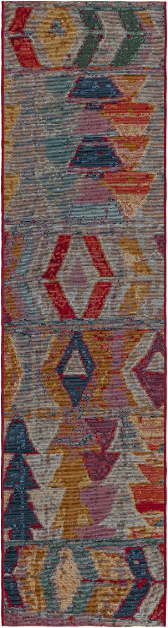  2' x 8'  Washable Modern Indoor / Outdoor Runner Rug