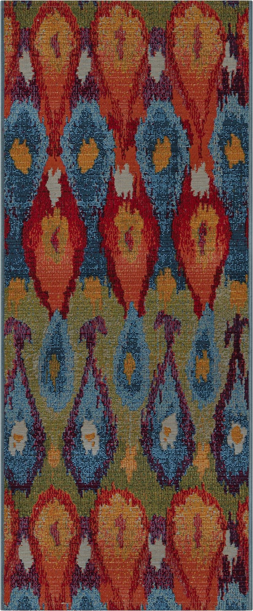  2' x 5'  Washable Modern Indoor / Outdoor Runner Rug