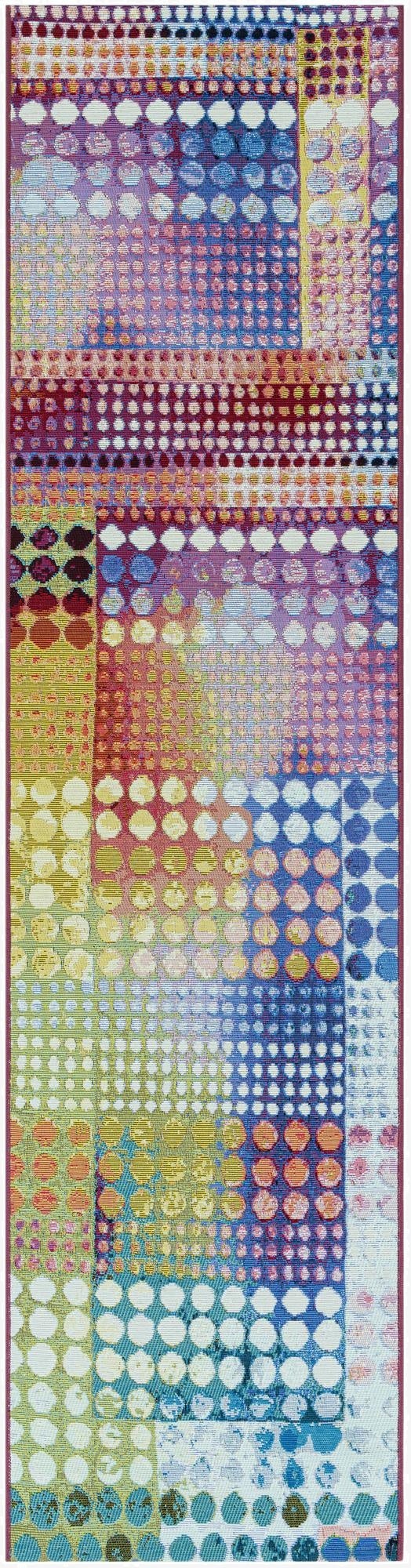  2' x 8'  Washable Modern Indoor / Outdoor Runner Rug