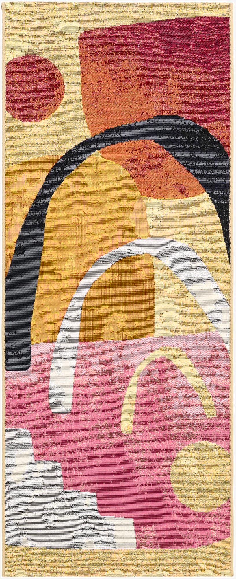  2' x 5'  Washable Modern Indoor / Outdoor Runner Rug