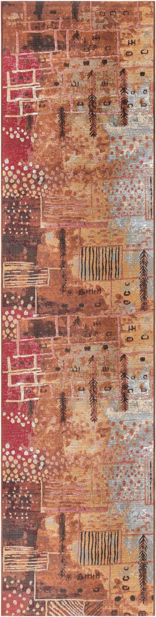  2' 7 x 12'  Washable Modern Indoor / Outdoor Runner Rug