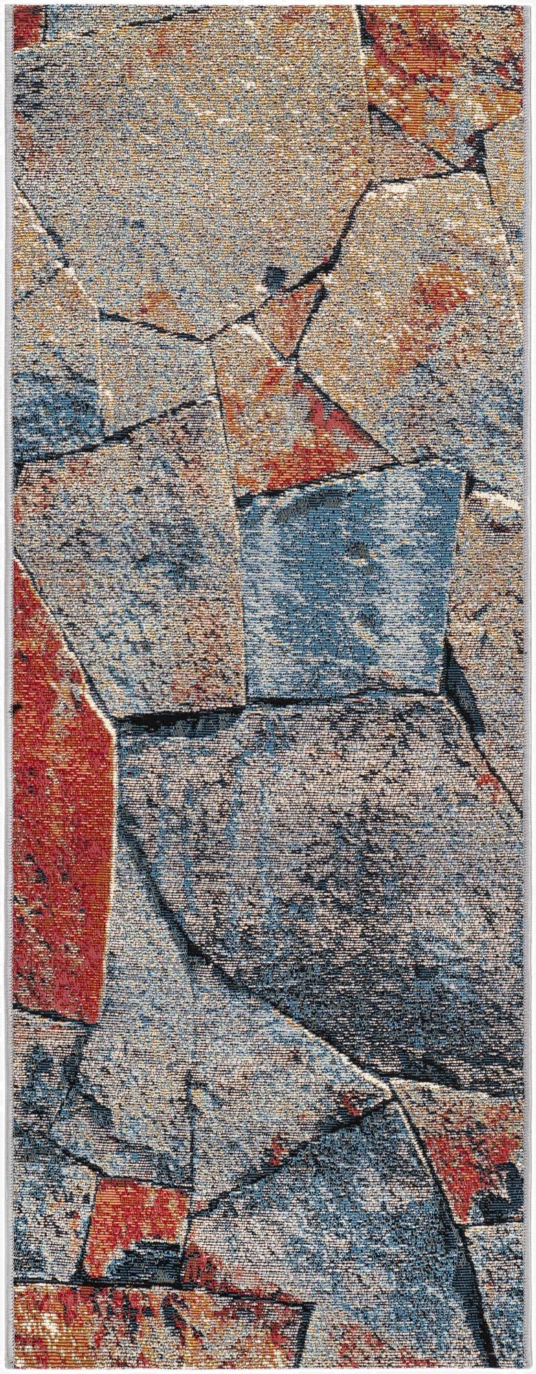  2' x 5'  Washable Modern Indoor / Outdoor Runner Rug