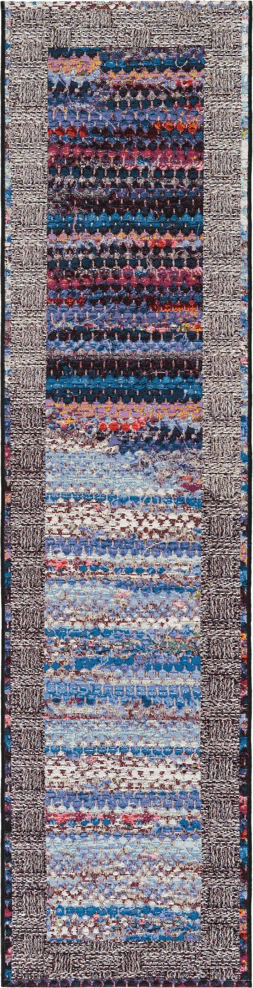  2' x 8'  Washable Modern Indoor / Outdoor Runner Rug