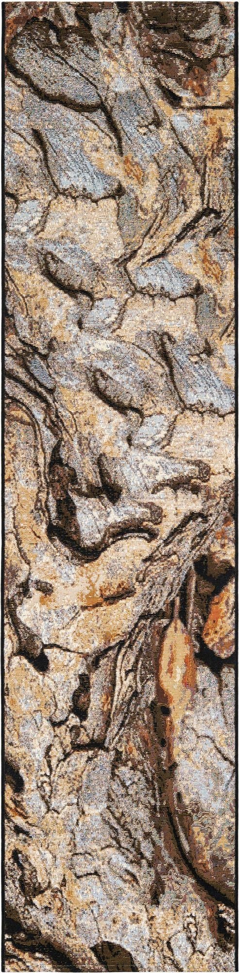  2' x 8'  Washable Modern Indoor / Outdoor Runner Rug