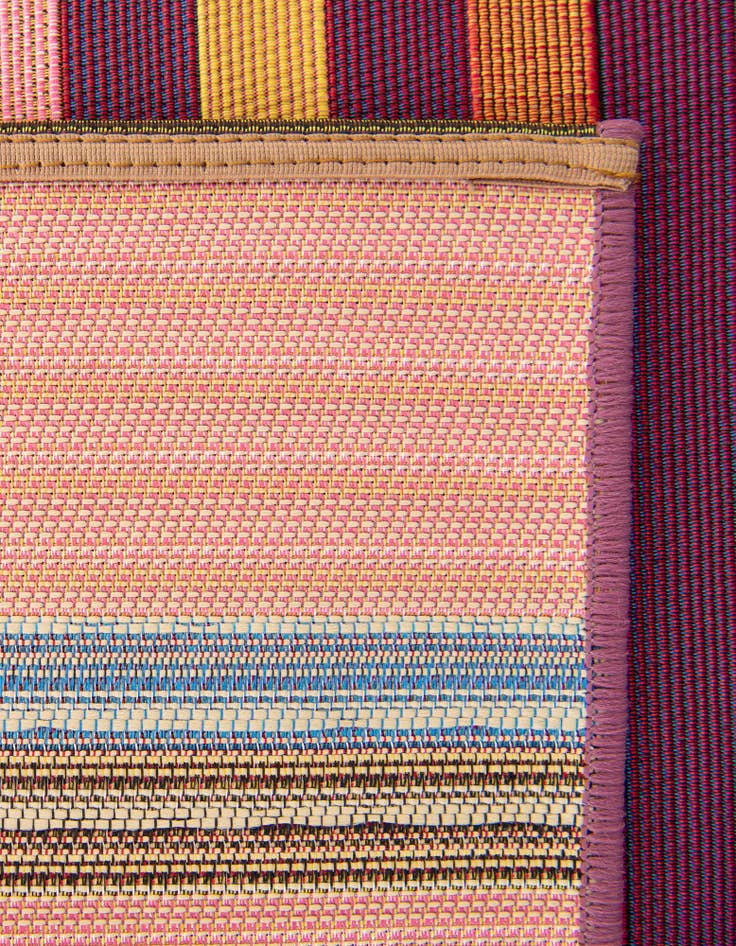 Detail image of  2' 7 x 10'  Washable Ribbon Indoor / Outdoor Runner Rug