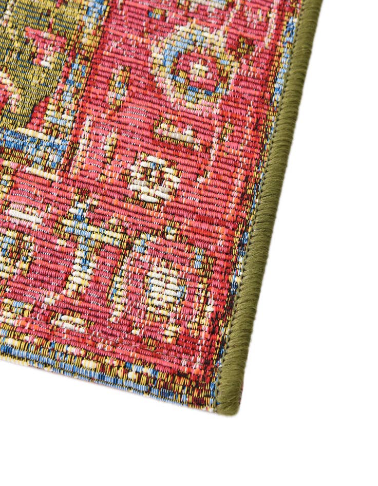 Detail image of  2' 7 x 12'  Washable Traditional Indoor / Outdoor Runner Rug