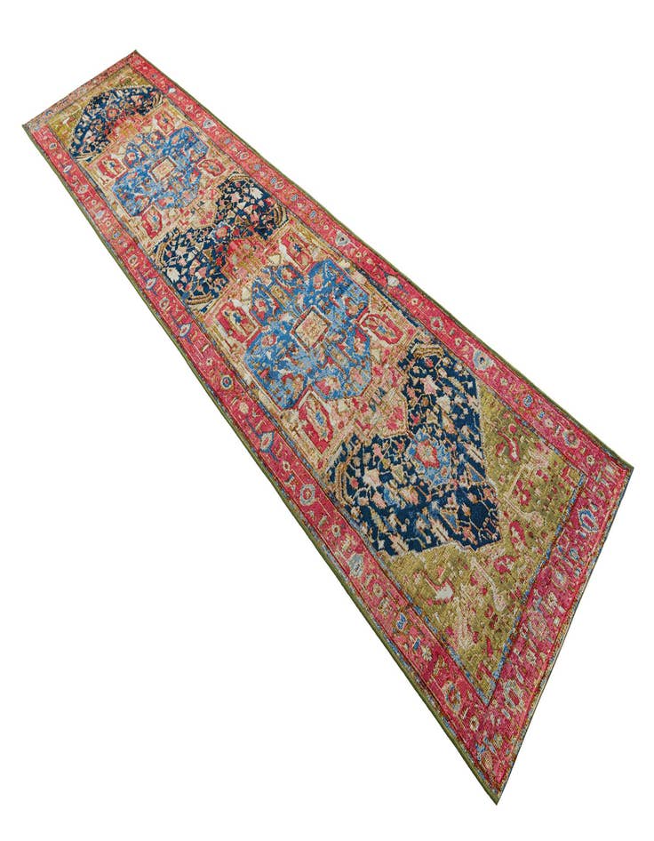 Detail image of  2' 7 x 12'  Washable Traditional Indoor / Outdoor Runner Rug