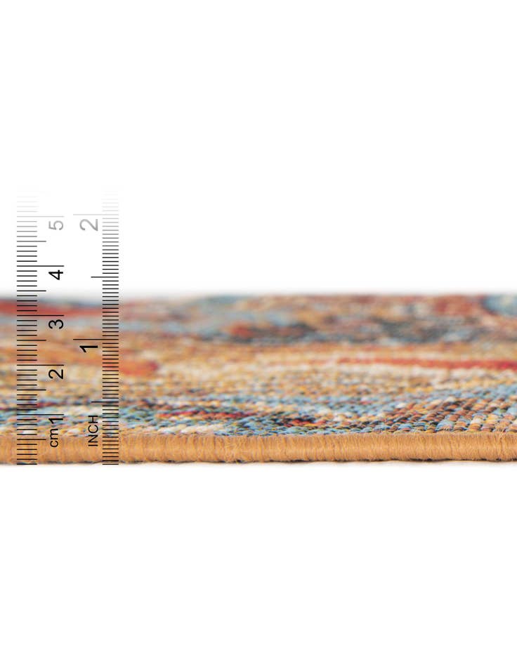 Detail image of  2' 7 x 10'  Washable Traditional Indoor / Outdoor Runner Rug