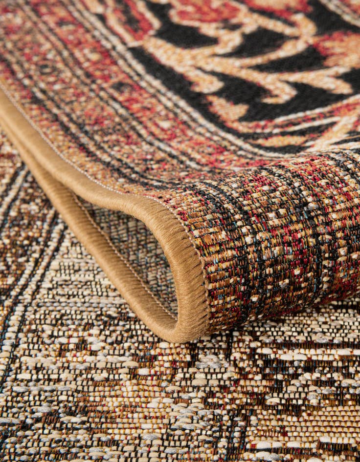Detail image of  2' 7 x 10'  Washable Traditional Indoor / Outdoor Runner Rug