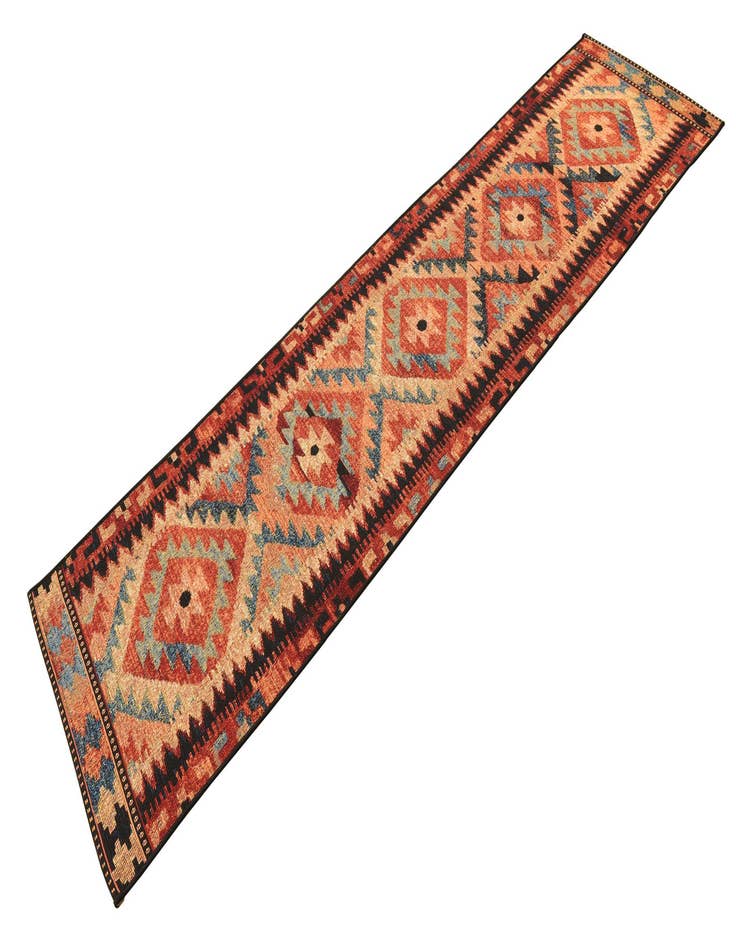 Detail image of  2' x 8'  Washable Tribal Indoor / Outdoor Runner Rug