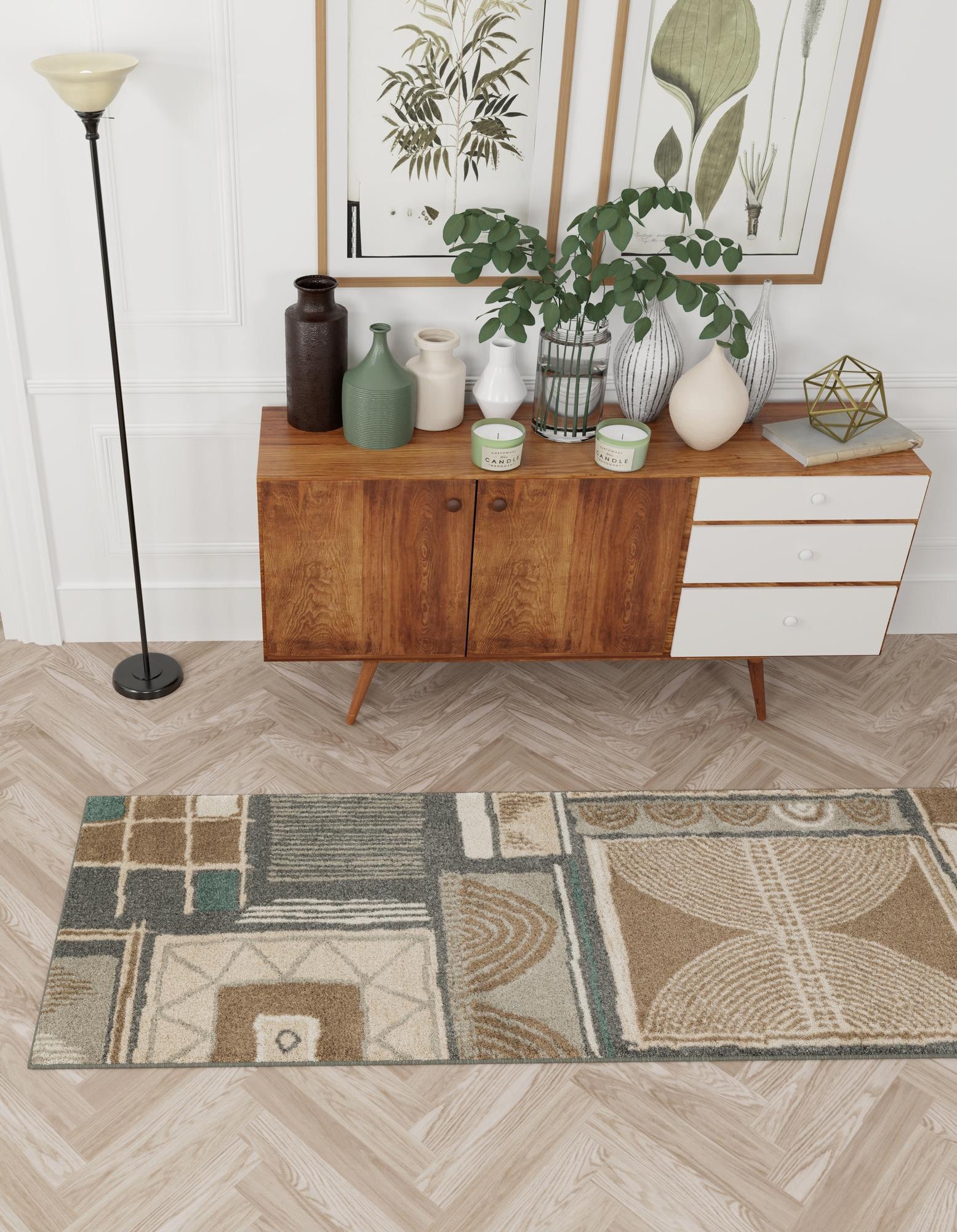 Multicolor 2' x 6' Savannah Runner Rug | Rugs.com