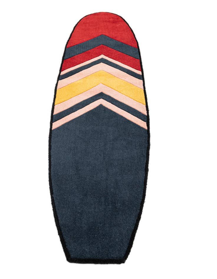 Detail image of  1' 11 x 8' 11 SurfBoard Wool Runner Rug