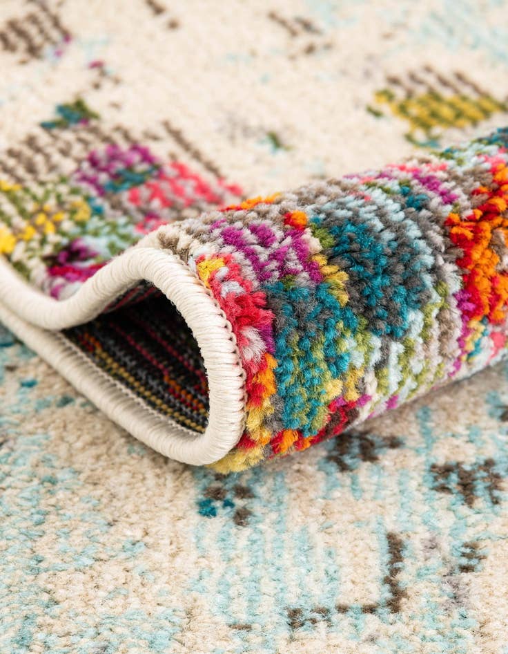 Detail image of  2' 2 x 6' 9  Washable Theia Runner Rug