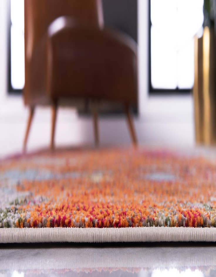 Detail image of  2' 2 x 6' 9  Washable Theia Runner Rug
