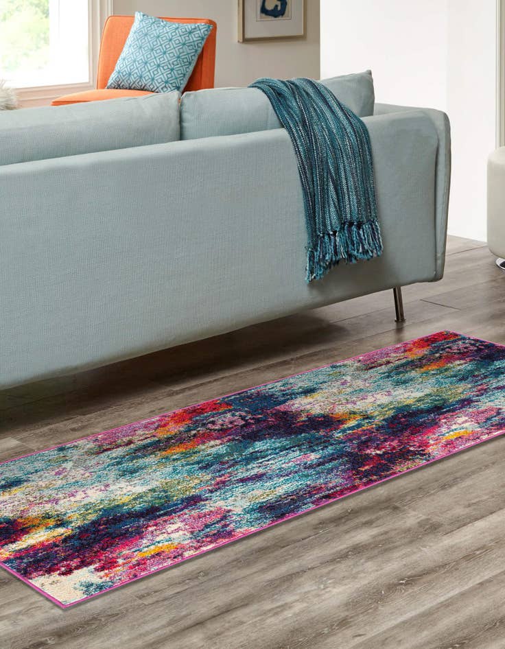 Detail image of  2' x 8'  Washable Theia Runner Rug