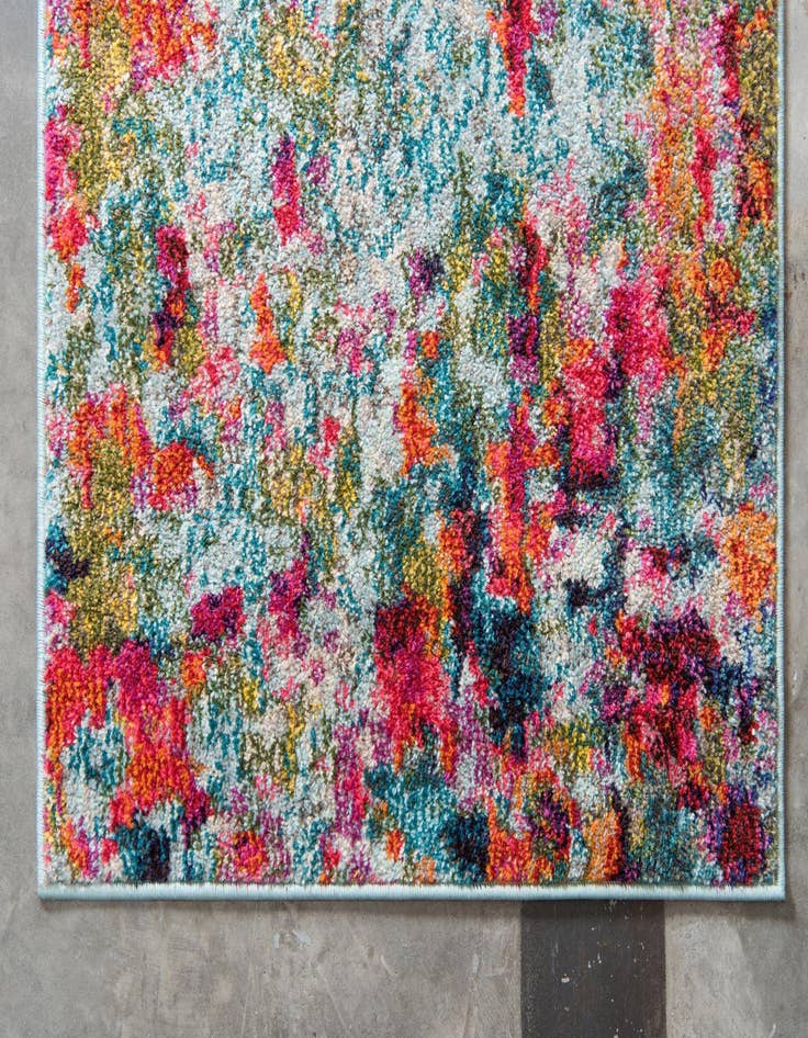 Detail image of  2' 2 x 6'  Washable Theia Runner Rug