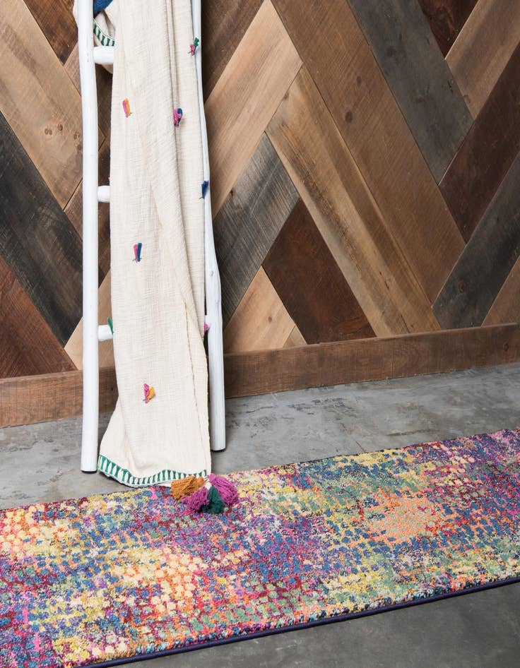 Detail image of  2' 2 x 6'  Washable Theia Runner Rug