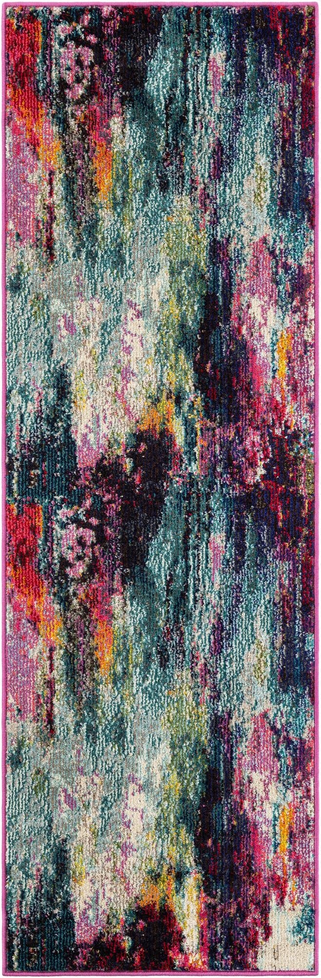  2' x 6' 1  Washable Theia Runner Rug