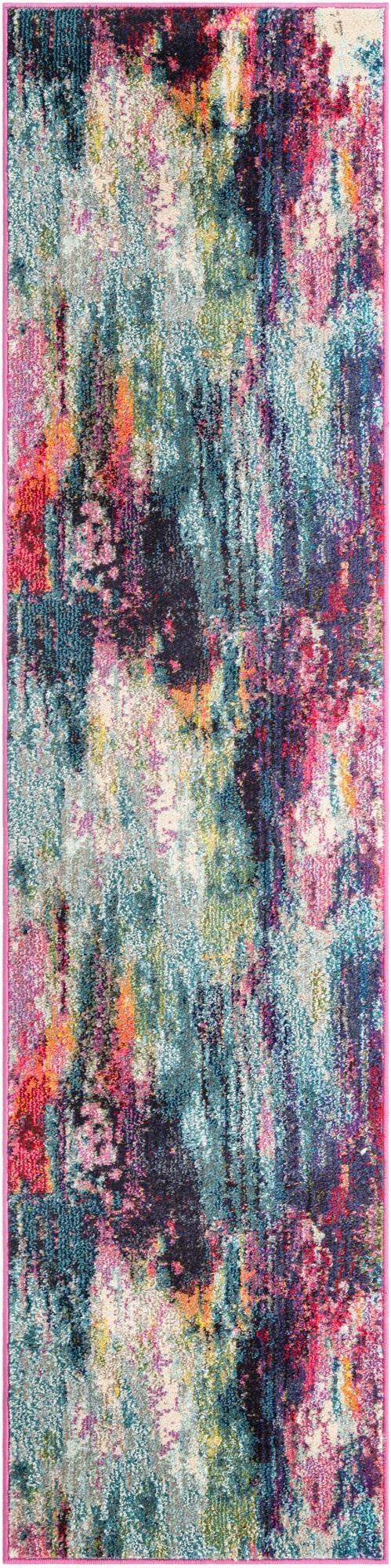  2' x 8'  Washable Theia Runner Rug