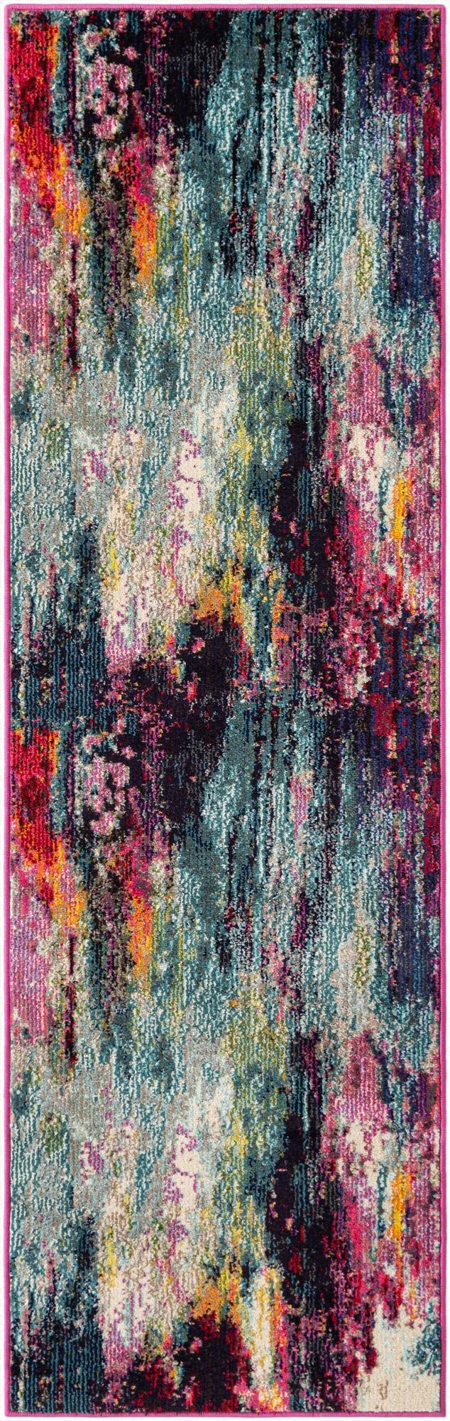  2' 2 x 6' 9  Washable Theia Runner Rug