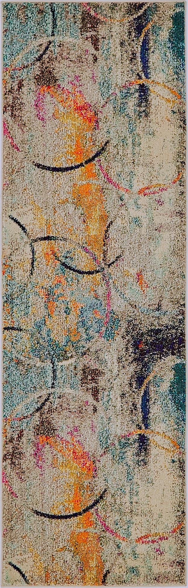  2' x 6' 9  Washable Theia Runner Rug