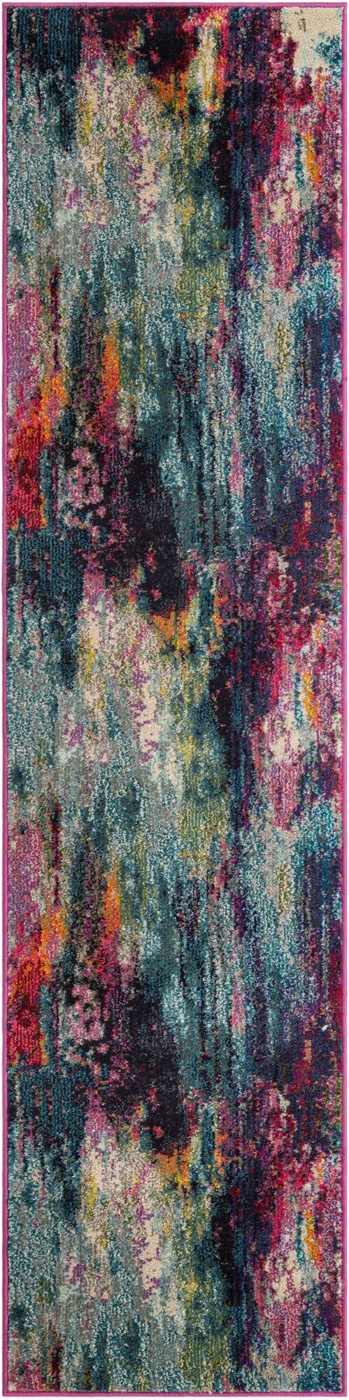 2' 7 x 12'  Washable Theia Runner Rug