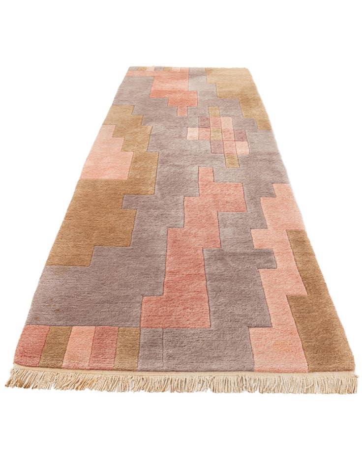 Detail image of  3' 1 x 9' 9  Hand Knotted Tibet Wool Runner Rug