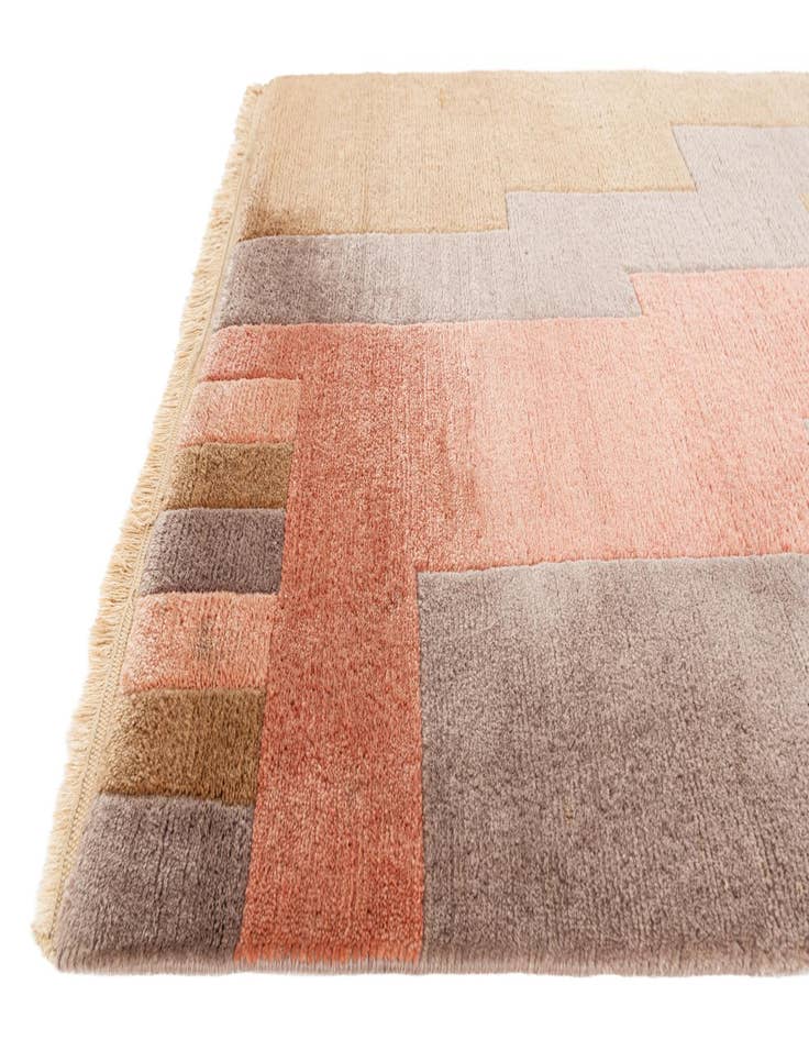 Detail image of  3' 1 x 9' 9  Hand Knotted Tibet Wool Runner Rug