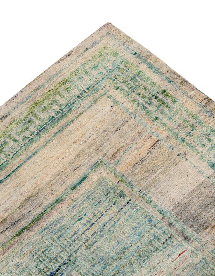 Detail image of  4' x 11' 10  Hand Knotted Ultra Vintage Persian Runner Rug