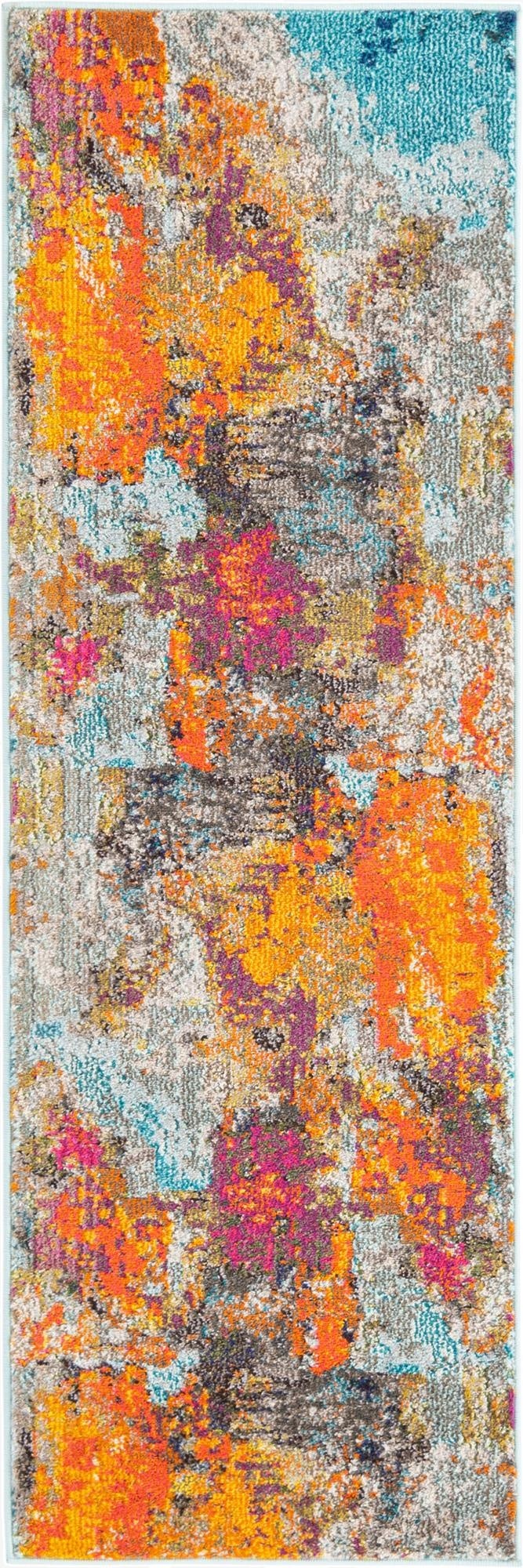  2' x 6'  Washable Vivid Runner Rug