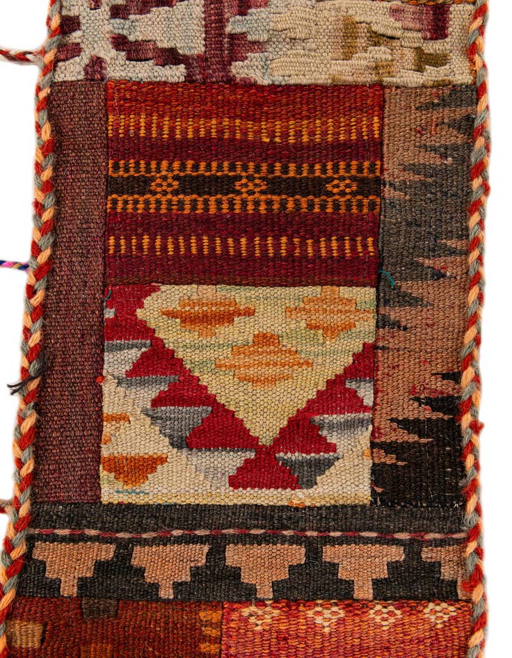 Detail image of  1' 9 x 6' 10  Hand Woven Wall Art Wool Runner Rug