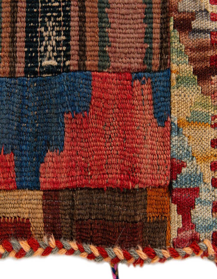Detail image of  1' 9 x 6' 10  Hand Woven Wall Art Wool Runner Rug