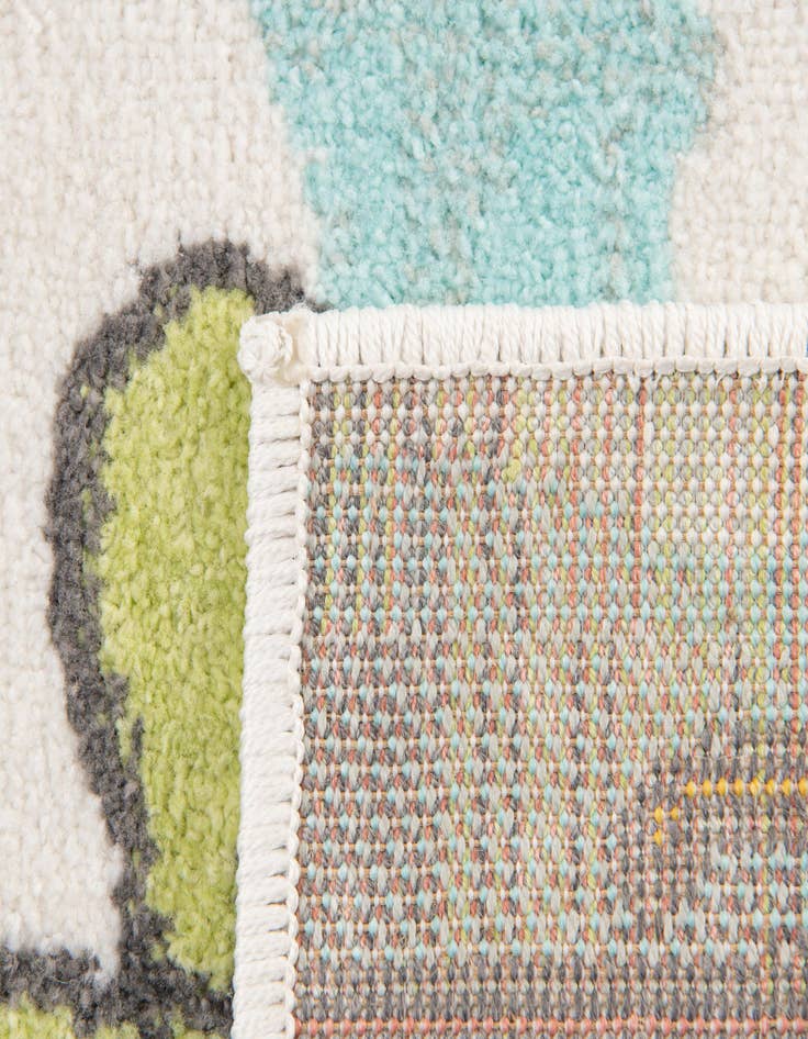 Detail image of  2' 2 x 6' Airplanes Whimsy Kids Runner Rug