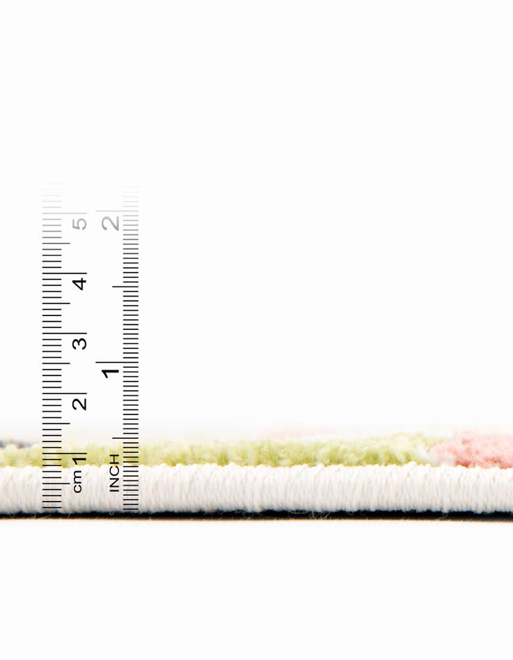 Detail image of  2' 2 x 6' Checkered Whimsy Kids Runner Rug