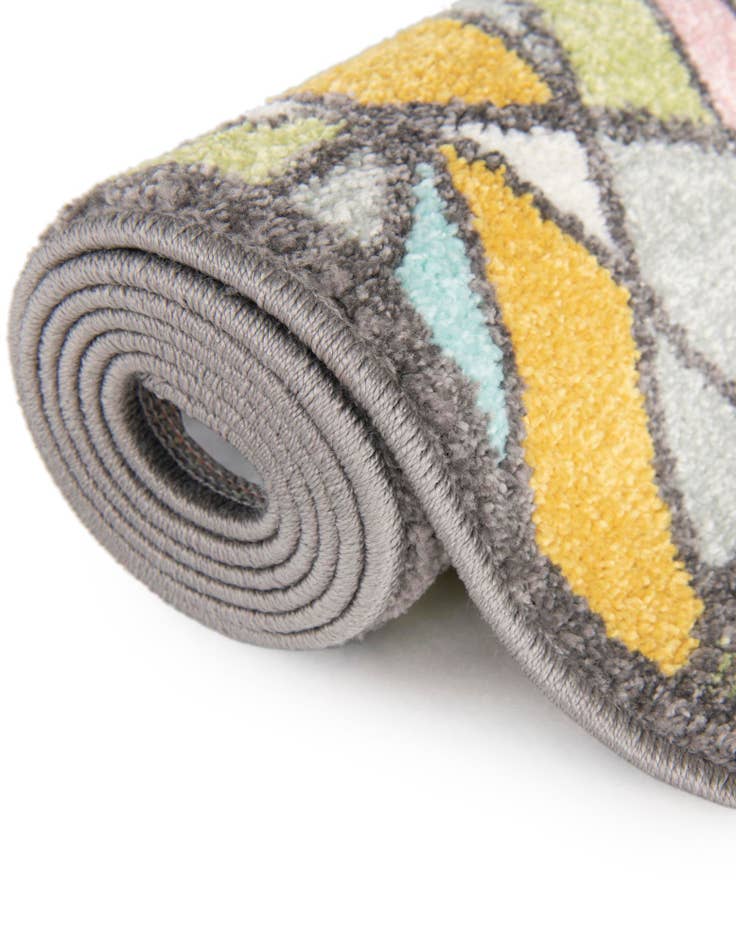 Detail image of  2' 2 x 5' 1 Stained Glass Whimsy Kids Runner Rug