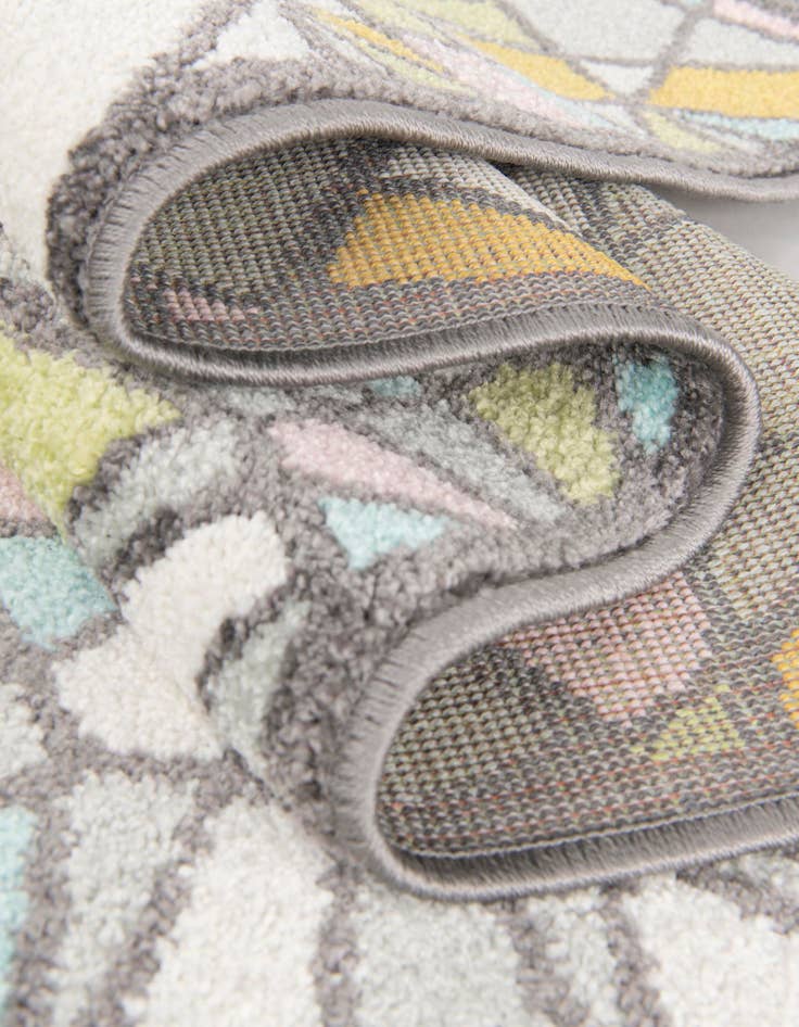 Detail image of  2' 2 x 5' 1 Stained Glass Whimsy Kids Runner Rug