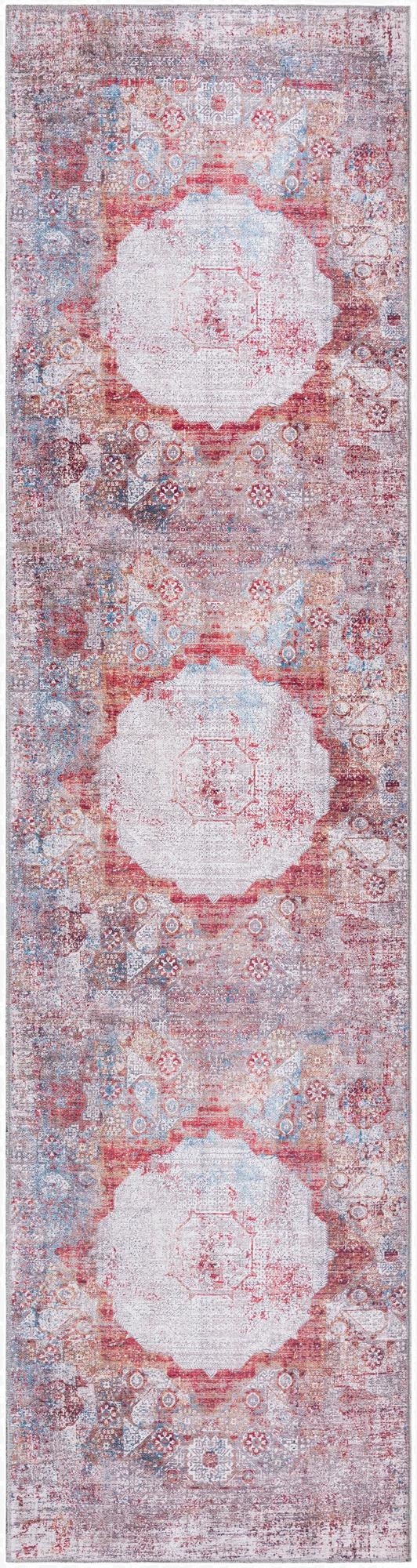  2' 7 x 10'  Washable Yara Runner Rug