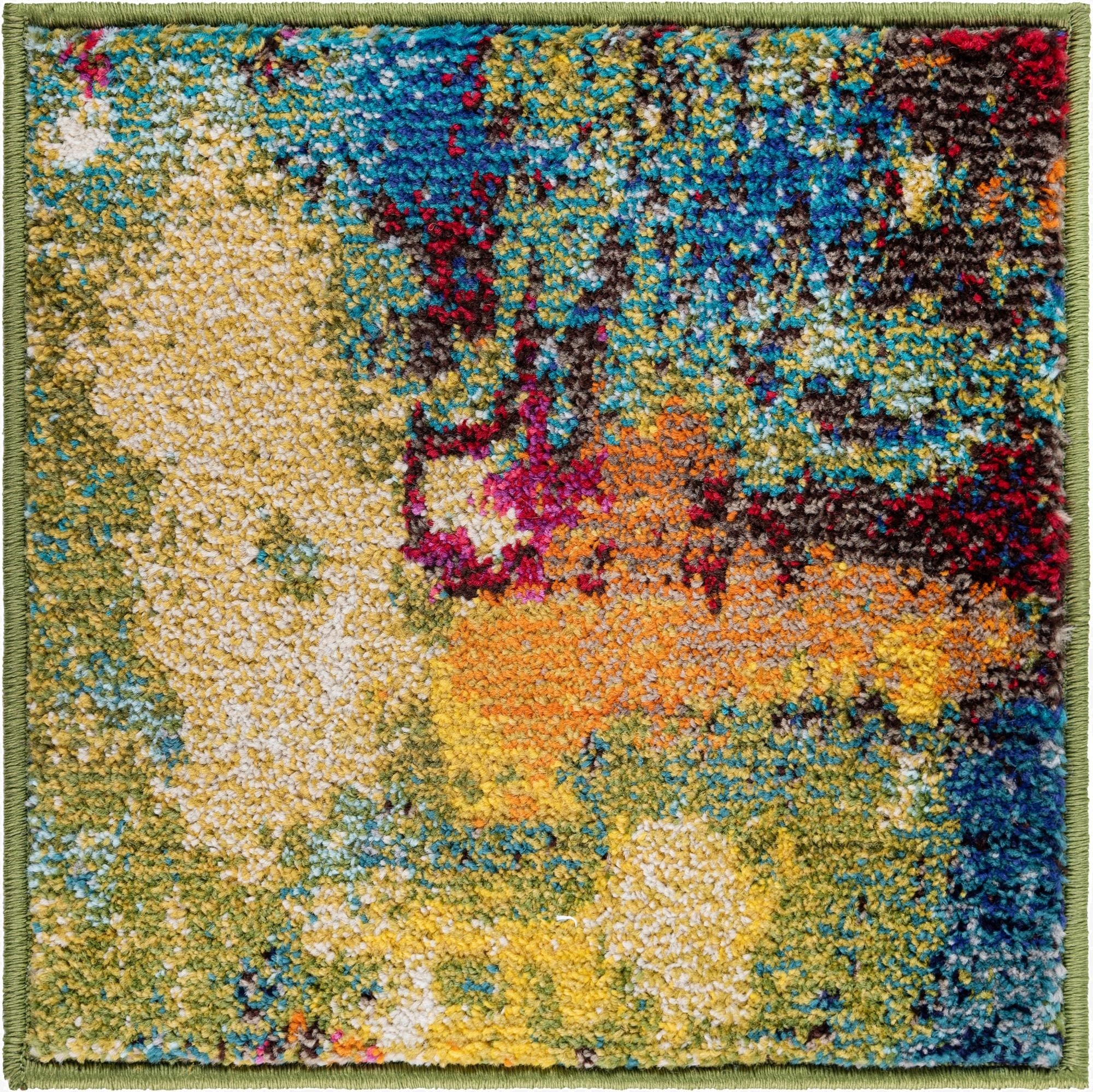  1' 4 x 1' 4  Washable Hyacinth Sample Rug