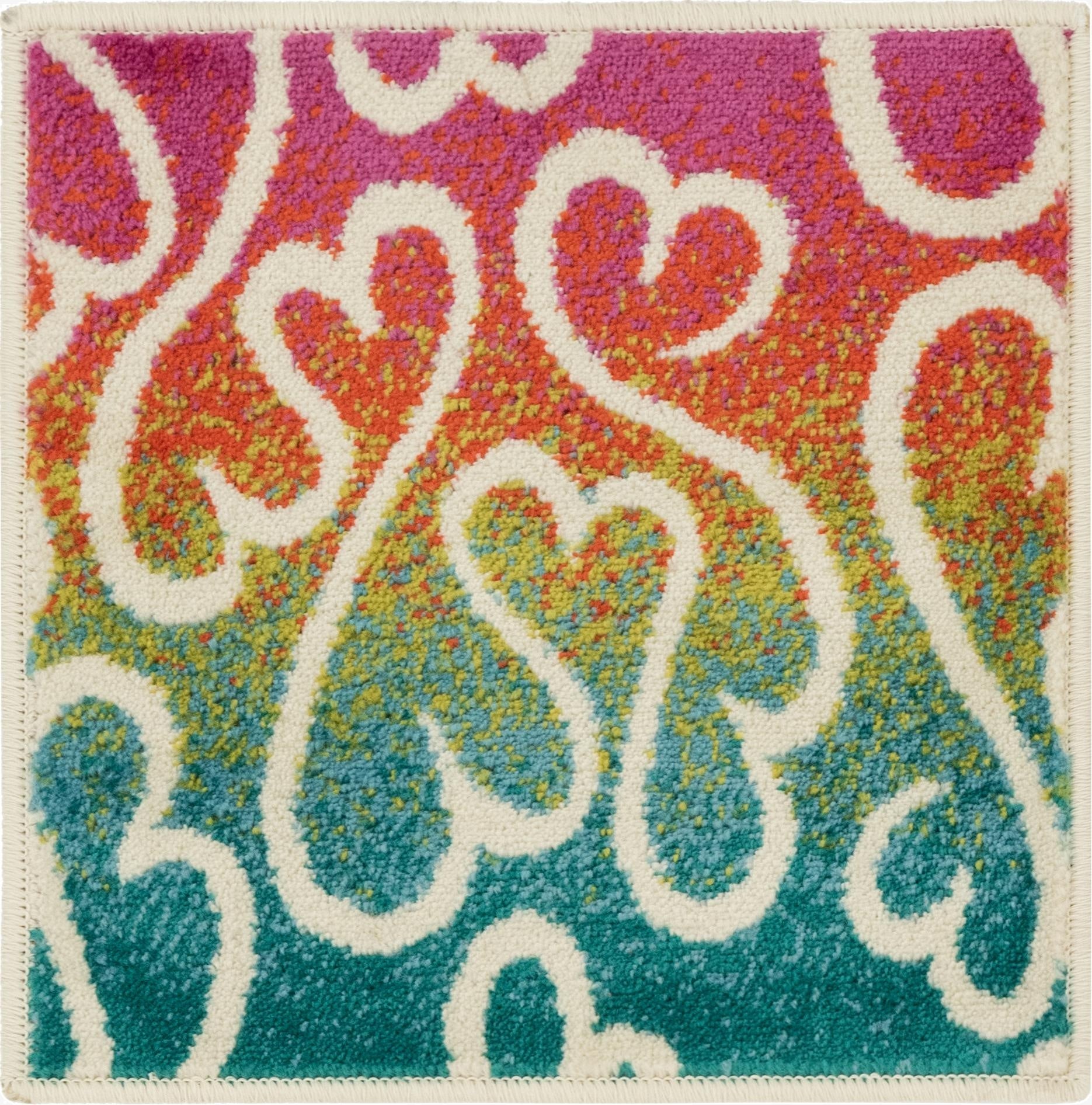 Jane Seymour 1' 8 x 1' 8 Open Hearts Sample Rug