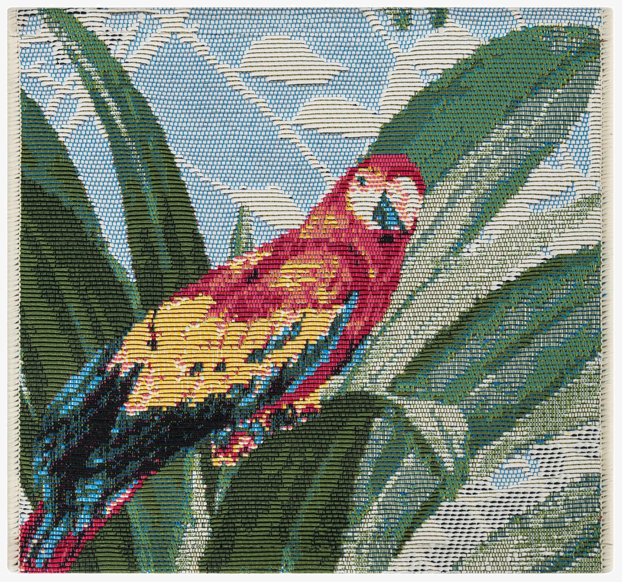  1' 4 x 1' 4  Washable Botanical Indoor / Outdoor Sample Rug